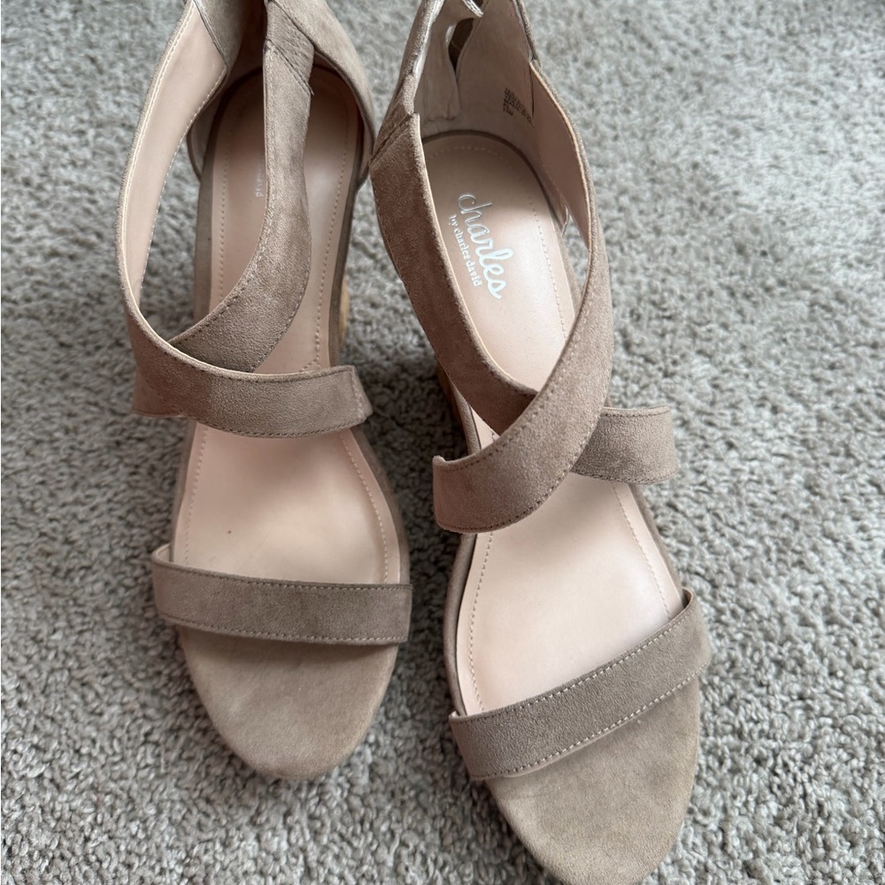 Chantelle Beige Strappy Sandals